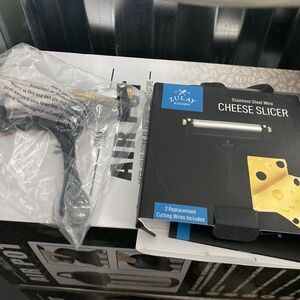 Handle Stainless Steel Wire Cheese Slicer - Black